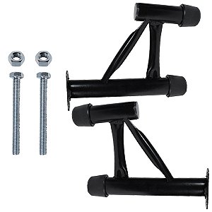 Protetor de motor carenagem modelo reforçado compacto NXR125 NXR150 NXR160 Bros XRE190 preto