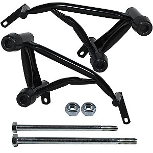 Protetor de motor carenagem modelo reforçado CB300 CB300F Twister 2023 em diante preto