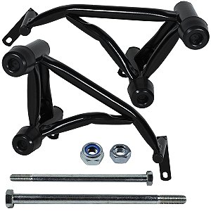 Protetor de motor carenagem modelo reforçado CB250 CB250F Twister 2016 a 2022 preto