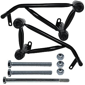 Protetor de motor carenagem modelo reforçado NXR125 NXR150 Bros preto