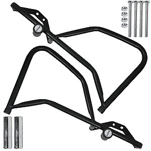 Protetor de motor carenagem modelo slider NXR125 NXR150 NXR160 Bros 2003 a 2021 preto
