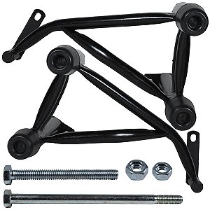 Protetor de motor carenagem modelo reforçado XTZ150 Crosser 2014 em diante preto