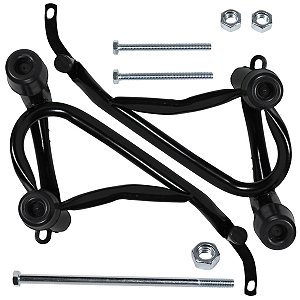 Protetor de motor carenagem modelo reforçado YS150 Fazer 2014 em diante preto