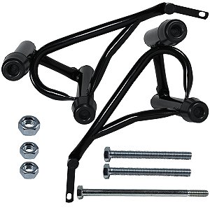 Protetor de motor carenagem modelo reforçado YBR150 Factor YBR125I Factor preto