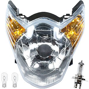 Bloco globo optico farol CG150 Titan Mix 2009 a 2010 com lâmpadas