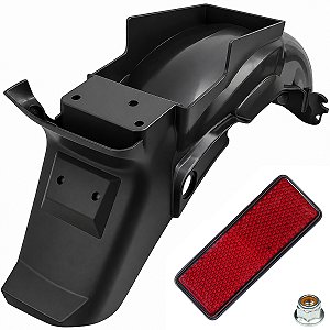 Paralama traseiro rabeta Yes125 2005 a 2016 suporte placa com refletor