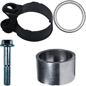 Abraçadeira braçadeira do escape CB300 XRE300 XR250 Tornado CB250F Twister com parafuso e guarnição do escapamento