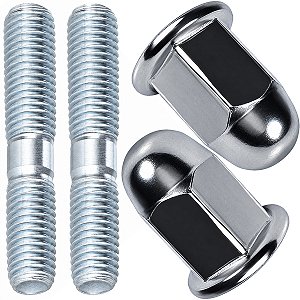 Kit prisioneiro parafuso do escape CG125 CG150 CG160 Fan Titan Start Sport NXR150 NXR160 Bros XRE190 8x8x38 com porca