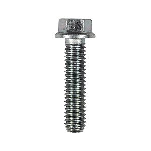 Parafuso sextavado M6X25 com flange (zincado) chave 10