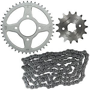 Kit relação transmissão tração Shineray Jef150 Jef150S XY150 2020 em diante GSW