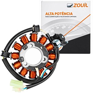 Estator gerador magneto completo YS250 Fazer 2006 a 2010 XTZ250 Lander 2007 em diante FZ250 Fazer 2018 em diante Zouil