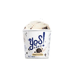 Sorvete de Cookies & Cream Zero Açúcar 120ml - Yes Free