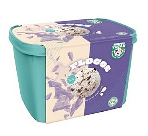 Sorvete Vegano Sabor Flocos 1,5L - Mumu