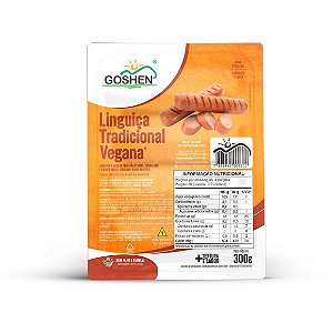 Linguiça de Soja Tipo Tradicional 300g - Goshen