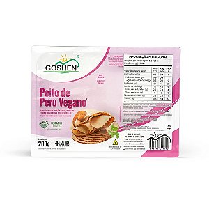 Peito de Peru de Soja Fatiado 200g - Goshen