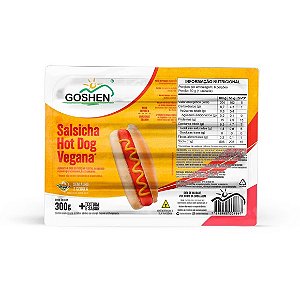 Salsicha de Soja Tipo Hot Dog 300g - Goshen