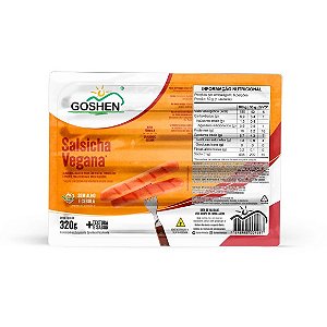 Salsicha de Soja Tipo Tradicional 300g - Goshen