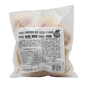 Mini Empada de Alho Poró 300g - Casa da Coxinha