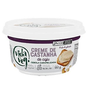 Creme de Castanha de Caju Cebola Caramelizada 180g - Vida Veg