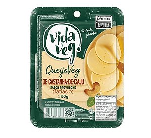 Queijo Provolone de Castanha de Caju Fatiado 150g - Vida Veg