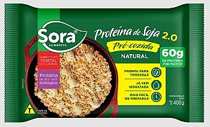 Sora proteina texturizada de soja pre cozida natural 400g