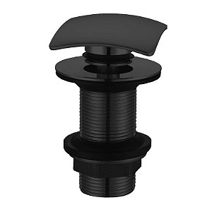 Válvula Click Para Lavatório Com Tampa Quadrada G7/8-1 - Black - Wj-1014-Bl - Jiwi