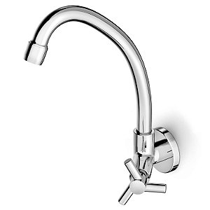 Torneira Para Cozinha De Parede Bica Móvel Com Arejador Celite One - B5008Ckcr3 - Celite