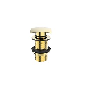 Válvula Click Para Lavatório Com Tampa Quadrada G7/8-1 - Gold - Wj-1014-Gd - Jiwi