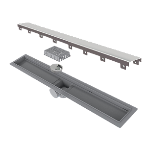 Elleve - Ralo Linear Smart Tampa Inox 60Cm - 260 - Ralo Linear