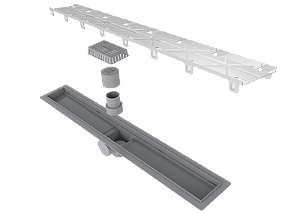 Elleve - Ralo Linear Smart Tampa Oculta Sifonado 70Cm - 916 - Ralo Linear