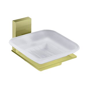 Saboneteira C/ Vidro - Gold - Wj-2011-Md-Gd - Jiwi