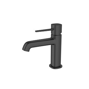 Misturador Monocomando Para Lavatório De Mesa Bica Baixa - Redonda - Black - Wj-2875-Mo-Bl - Jiwi