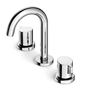 Misturador Para Lavatorio De Mesa 3 Furos Bica Alta Com Valvula De Escoamento Fit - B5004Cncrb - Celite