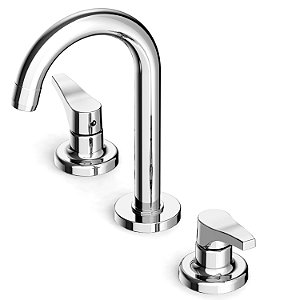 Misturador Para Lavatorio De Mesa 3 Furos Bica Alta Com Valvula De Escoamento Like - B5004Cycrb - Celite