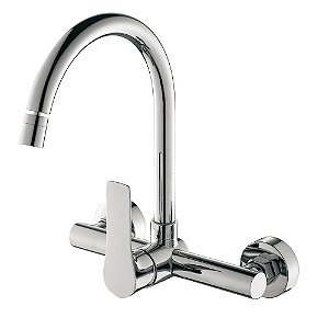 Misturador Monocomando Para Cozinha De Parede Bica Móvel Premium - Wj-2163-At-Cr - Jiwi