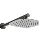 Ducha Slim Com Haste Redonda  - Cinza - Wj-Dh-22-R-Cz - Jiwi
