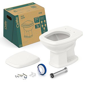 Kit Bacia Convencional, Assento Pp Soft Close E Complementos De Instalação Fit Plus - 1667270590300 - Celite