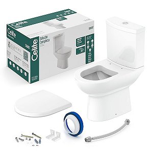 Kit Bacia Com Caixa, Assento Pp Soft Close E Complementos De Instalação Smart - 1167230010300 - Celite