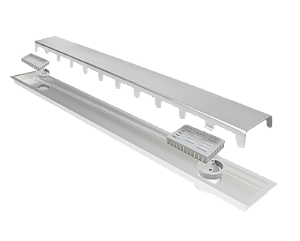 Elleve - Ralo Linear Multimaster - Inox 140Cm - 2 Saidas - 2407 - Ralo Linear