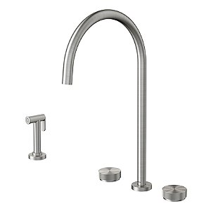 Misturador Para Cozinha De Mesa Com Ducha Lateral Mix&Match Inox Escovado - 015466BH - DOCOL