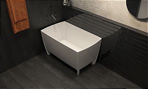 Banheira Brasilia - Duramatt Fosco Acetinado Branco - Giroacqua Cor Especial - Sbbf00301010304 - Sabbia