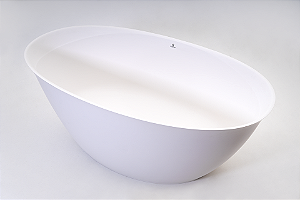 Banheira Paraty - Duramatt Fosco Acetinado Branco - Valvula Click Cromado - Sbbf00601010101 - Sabbia