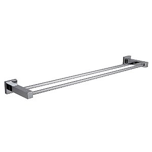 Porta Toalha Duplo 60 Cm - Wj-2040/2-Be-Cr - Jiwi