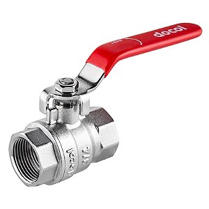 Válvula De Esfera Com Alavanca 3/4" Vermelha - 00221306 - Docol