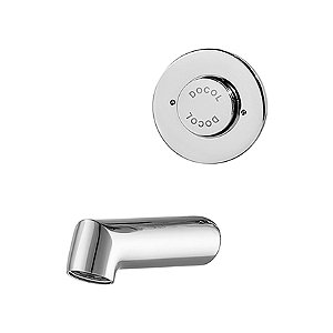 Torneira Para Banheiro De Parede Antivandalismo 85Mm Ciclo Fixo Pressmatic - 00633106 - Docol