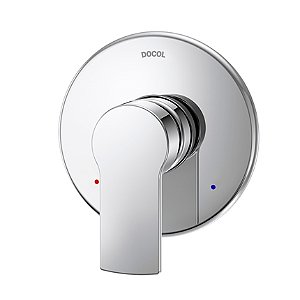 Acabamento Monocomando Para Chuveiro E Ducha Higiênica Alta Pressão 1/2" Argon - 00848306 - Docol