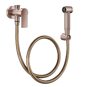 Ducha Higiênica Com Registro E Derivação 1/2" Argon Cobre Escovado - 00848869 - Docol