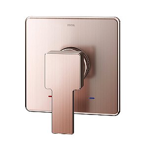 Acabamento Monocomando Para Chuveiro E Ducha Higiênica 1/2" Edge Cobre Escovado - 00849969 - Docol