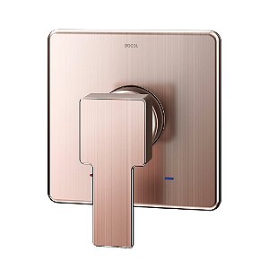 Acabamento Monocomando Para Chuveiro Baixa Pressão 3/4" Edge Cobre Escovado - 00850069 - Docol
