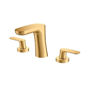 Misturador Para Banheiro Docol Kaila Ouro Escovado - 00886072 - Docol
